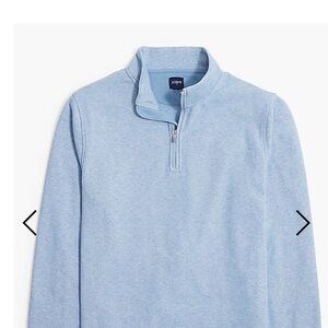 J. Crew Sky Blue Quarter-Zip Sweater